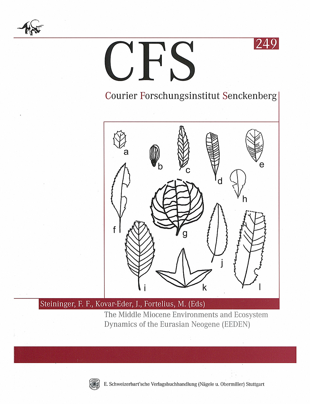 Cover image of:  - The Middle Miocene Environments and Ecosystem Dynamics of 
the Eurasian Neogene (EEDEN) 