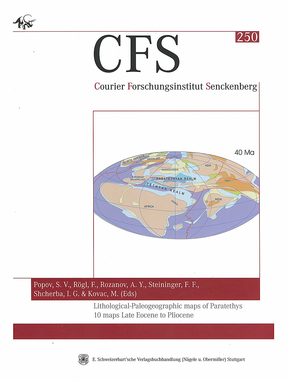 Cover image of:  - Lithological-Paleogeographic maps of Paratethys<br> 
10 maps Late Eocene to Pliocene 
