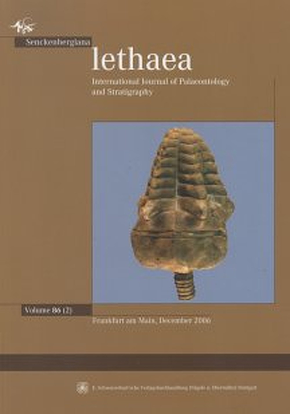 Cover image of:  - Senckenbergiana lethaea Band 86 Heft 2 