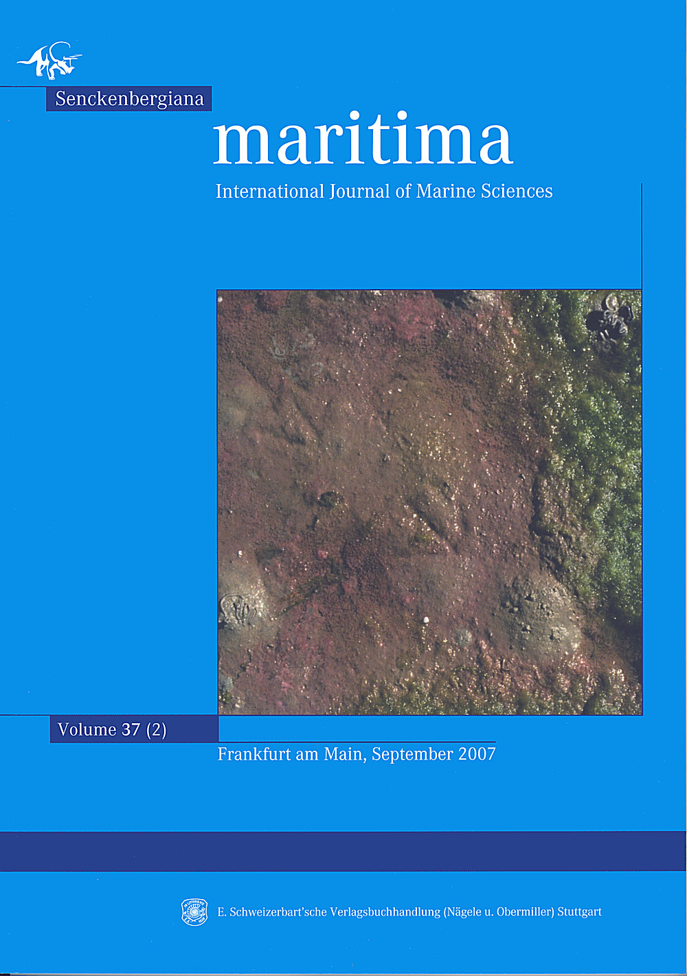 Cover image of:  - Senckenbergiana maritima Band 37 Heft 2 