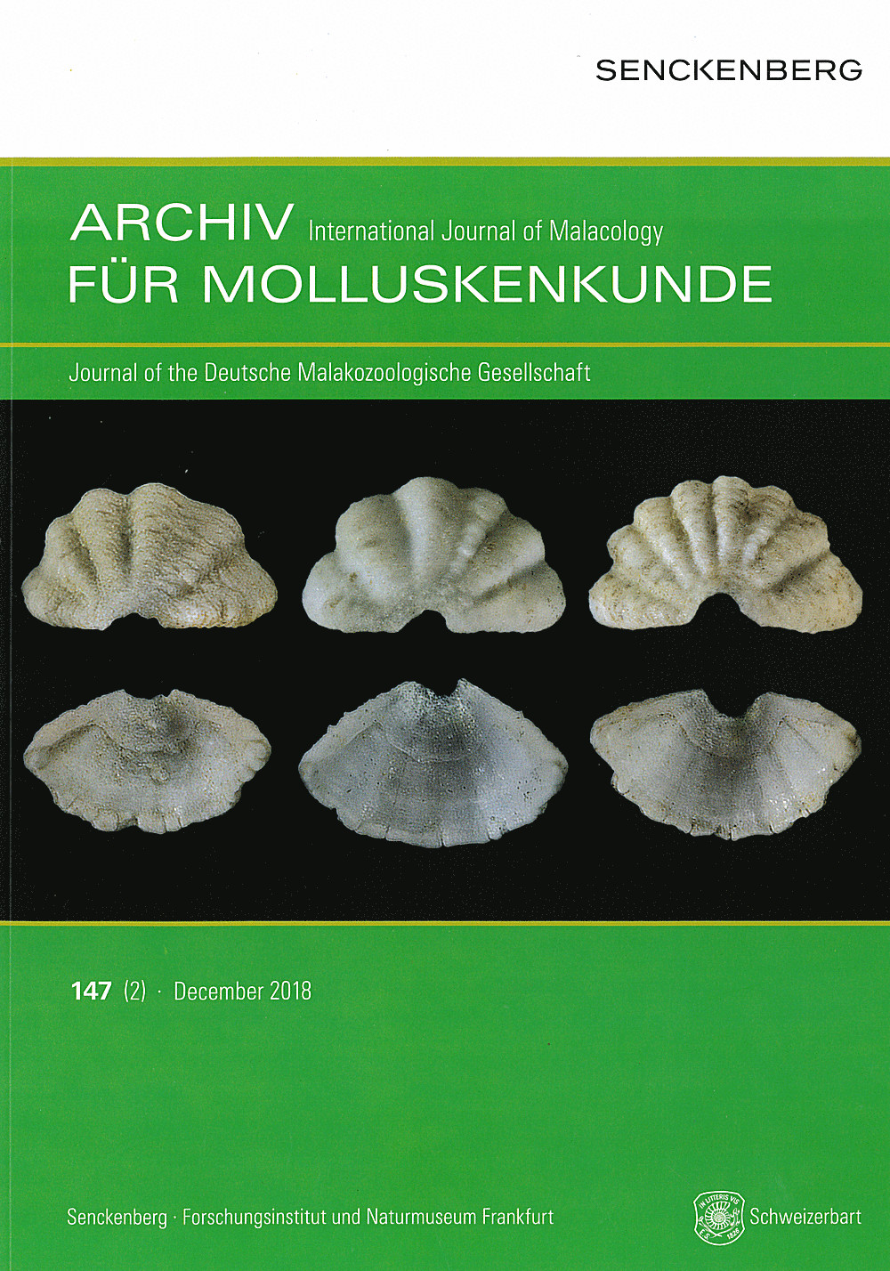 Cover image of: Archiv für Molluskenkunde International Journal of Malacology Band 147 Heft 2
