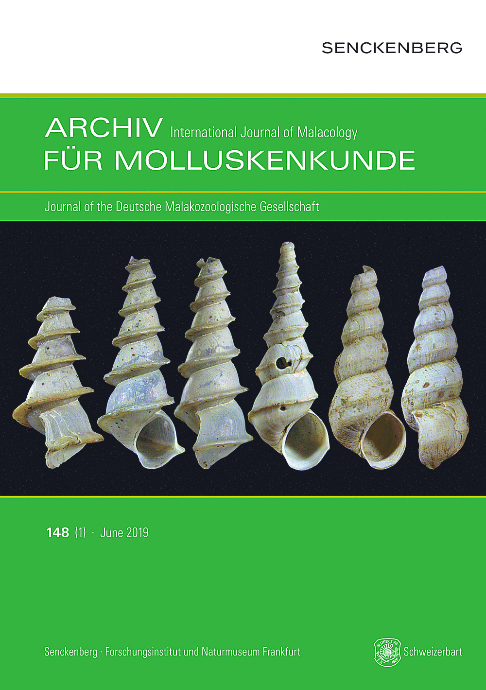 Cover image of: Archiv für Molluskenkunde International Journal of Malacology Band 148 Heft 1