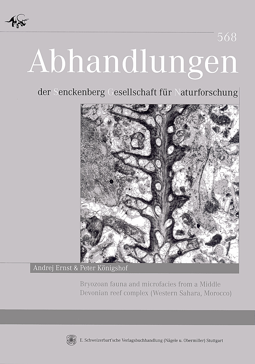 Image de couverture de: Andrej Ernst; Peter Königshof - Bryozoan fauna and microfacies from a Middle Devonian reef complex (Western Sahara, Morocco) 
