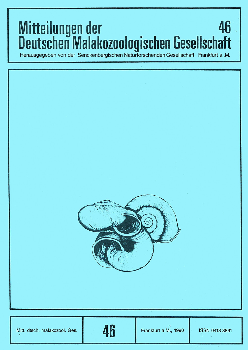 Umschlagbild des Buches:  - Mitteilungen der Deutschen Malakozoologischen Gesellschaft Heft 46 
