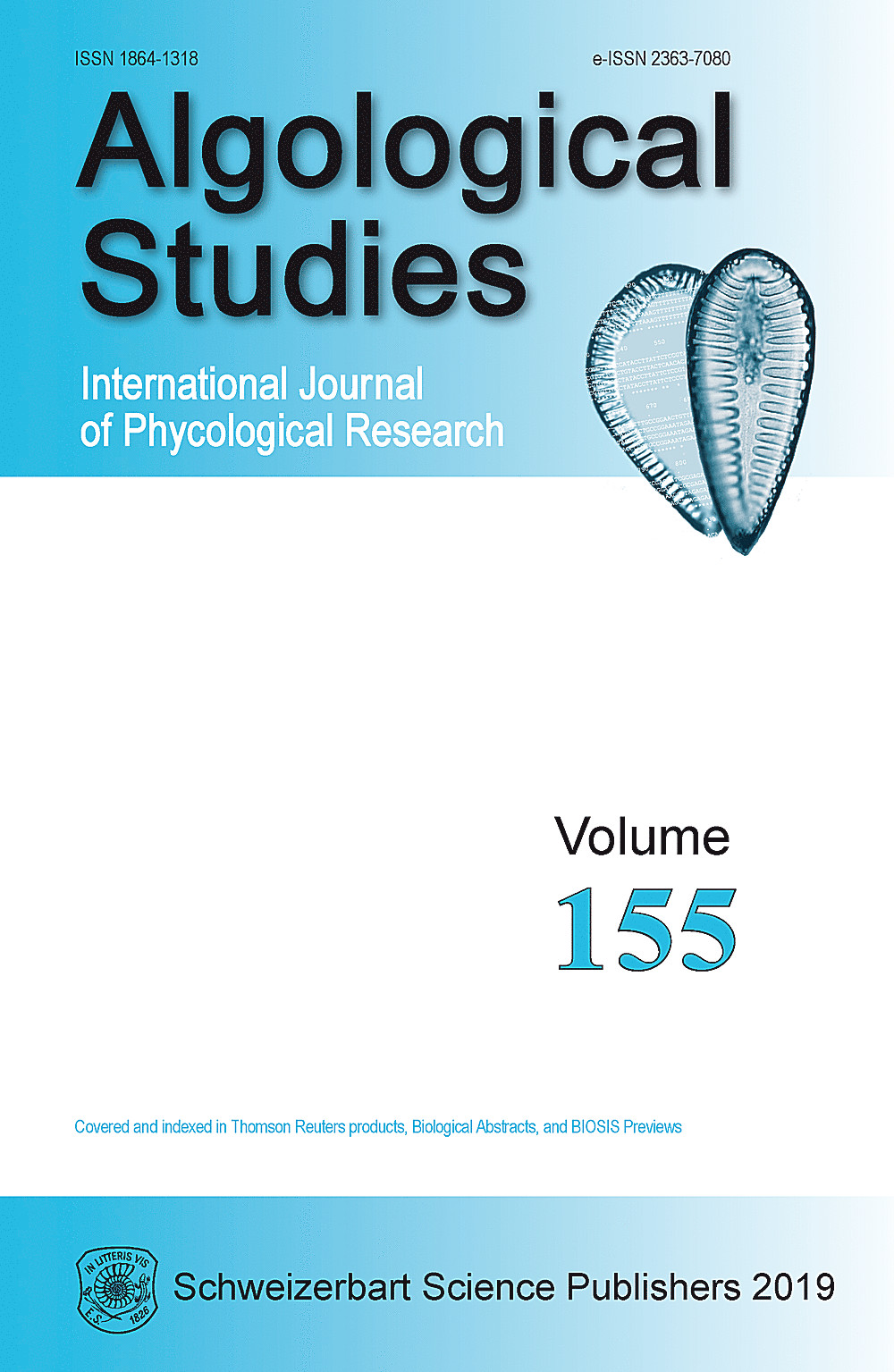 Cover image of: Algological Studies Volume 155