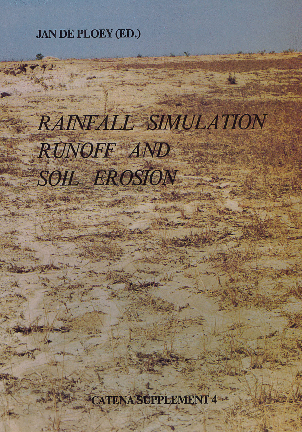 Cover image of:  - Rainfall Simulation Runoff and Soil Erosion 