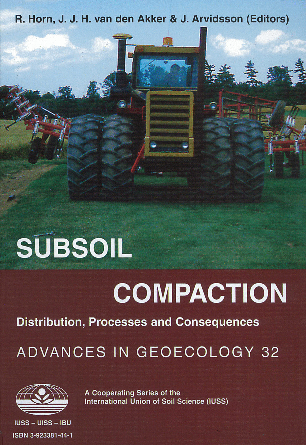 Cover image of:  - Subsoil Compaction Distribution, Processes and Consequences