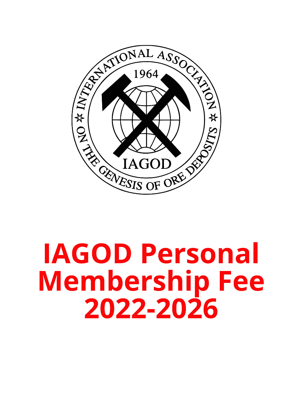 Cover image of:  - IAGOD Personal Membership fee 2022 to 2026 