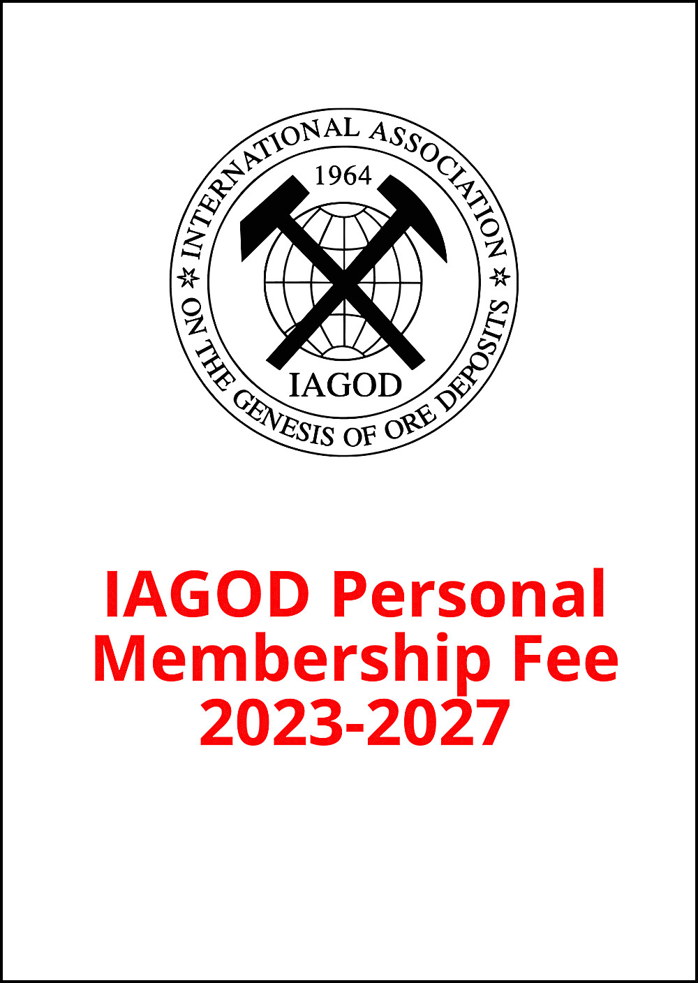 Cover image of:  - IAGOD Corporate Membership Fee 2027 