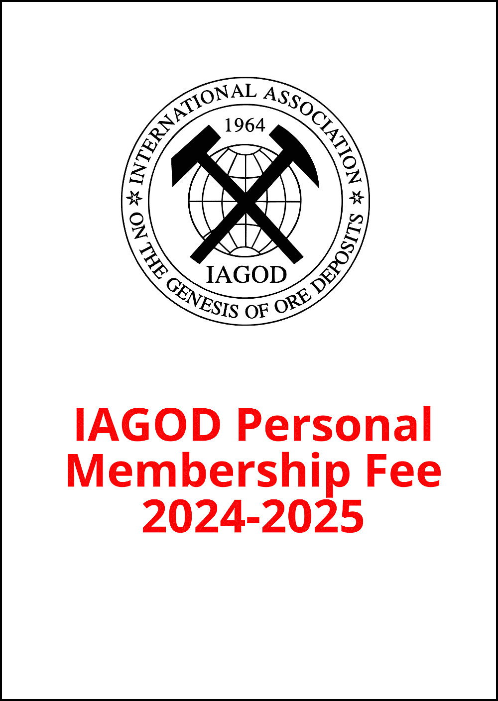 Cover image of:  - IAGOD Personal Membership fee 2024 to 2025 