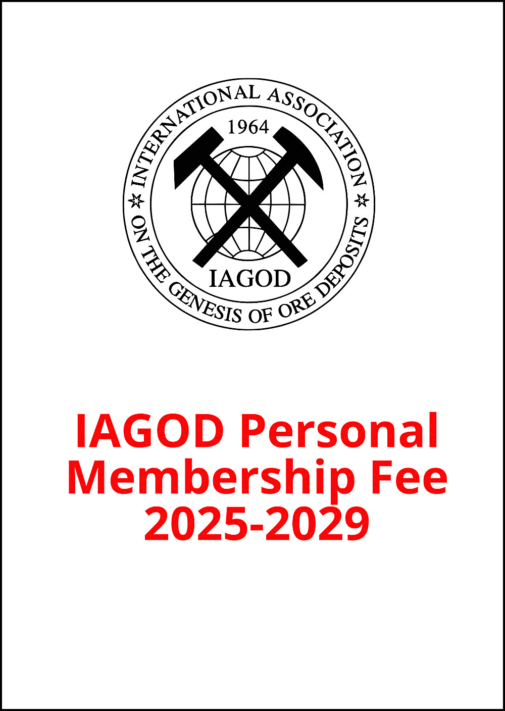 Cover image of:  - IAGOD Personal Membership fee 2025 to 2029 
