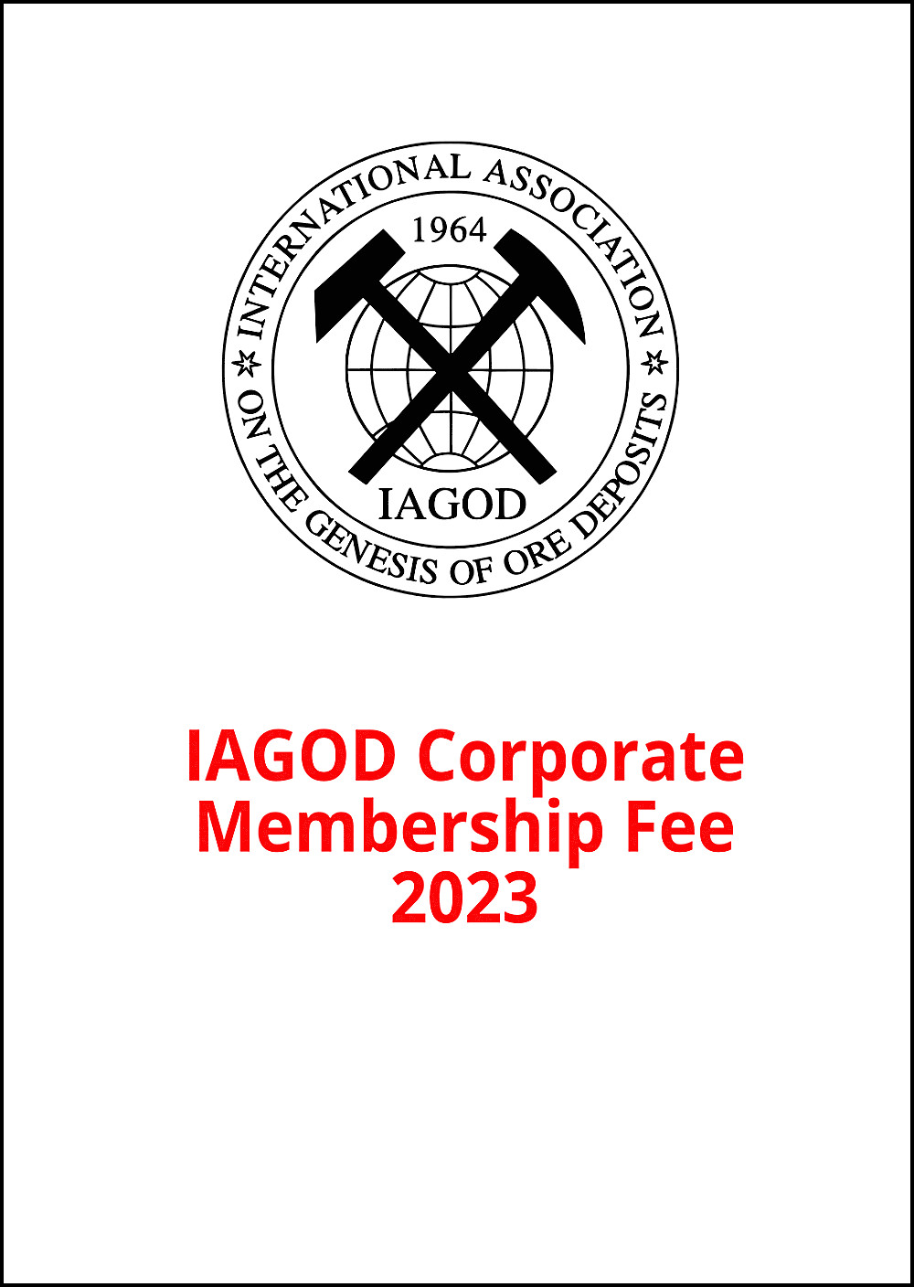 Cover image of:  - IAGOD Corporate Membership Fee 2023 