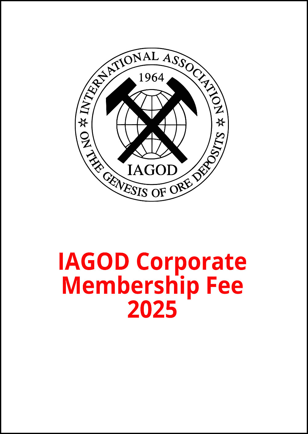 Cover image of:  - IAGOD Corporate Membership fee 2025 