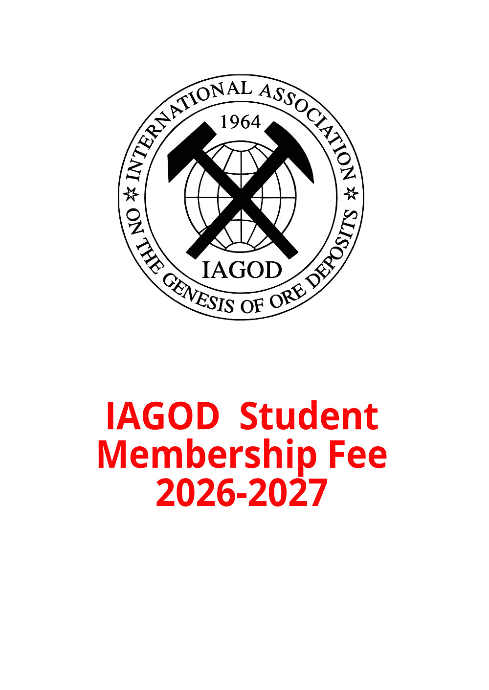 Cover image of:  - IAGOD Student Membership fee 2026 to 2027 