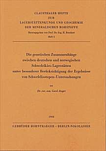 Cover image of: Common genetic features of german and norwegian pyrite
deposits, with special consideration of sulfur isotope
data