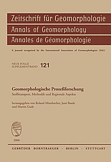 Cover image of: Investigating geomorphological processes. Mass transport,
approaches and regional aspects