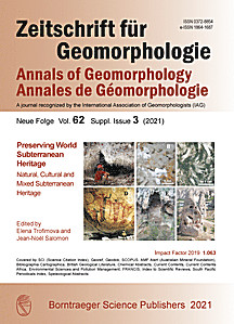 Cover image of: Zeitschrift für Geomorphologie, Supplementary Issues