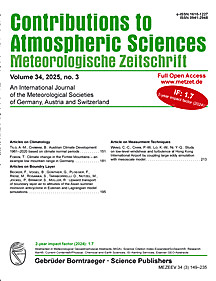 Cover image of: Meteorologische Zeitschrift