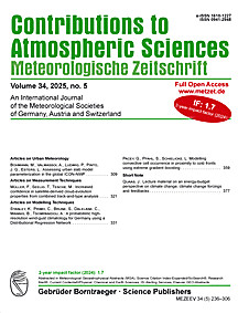 Umschlagbild des Buches: Meteorologische Zeitschrift