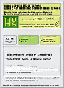Image de couverture de: Topoclimatic Types in Central Europe. Map and bilingual
commentary (English-German)