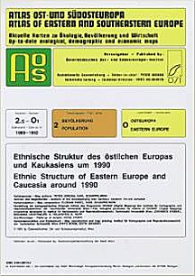 Image de couverture de: Ethnic Structure of Eastern Europe and Caucasia
around 1990 (Map and English and German language commentary)