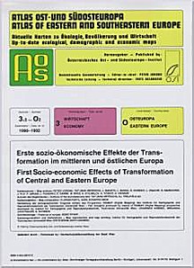 Image de couverture de: First Socio-economic Effects of  Transformation
in Central and Eastern Europe. Map and bilingual 
(English-German) commentary