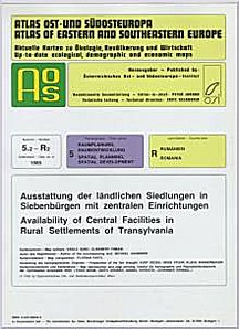 Umschlagbild des Buches: The Availability of Central Facilities in Rural 
Settlements of Transylvania
(Romania). Map and English/German commentary