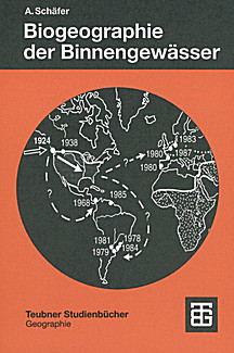 Cover image of: The biogeography of freshwaters.
An introduction to the biogeographical analysis of areas 
and regions in limnic ecosystems