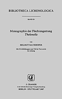 Cover image of: Monograph of the lichen genus Thelenella