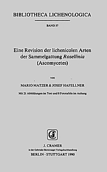 Cover image of: Revision of the lichenicolous species of the genus Rosellinia (Ascomycetes)