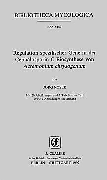 Cover image of: Regulation of specific genes in the biosynthesis of
Cephalosporin C of <i>Acremonium chrysogenum</i>