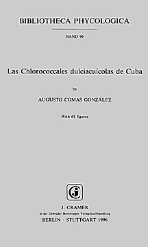 Cover image of: The freshwater Chlorococcids of Cuba