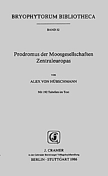 Cover image of: The Prodromus to Moss Associations in Central Europe