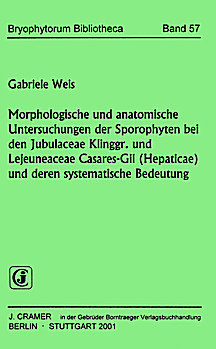 Cover image of: Morphology and anatomy of the sporophytes of Jubulaceae
Klinggr. and Lejeunaceae Casares-Gil (Hepaticae) and their
systematic importance