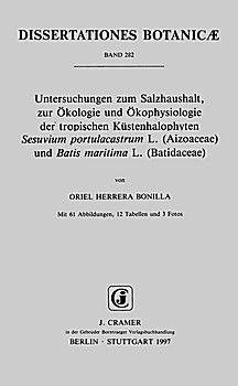 Cover image of: Salt metabolism, ecology and ecophysiology of 
the tropical coastal hyalophytes 
<i>Sesuvium portulascastrum</i> L. (Aizoaceae) and 
<i>Batis maritima</i> L. (Batidaceae)