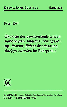 Cover image of: Ecology of the agriophytes <i>angelica 
archangelica</i> ssp. <i>litoralis</i>, 
<i>bidens frondosa</i> and <i>rorippa austriaca</i> 
on river banks of the Ruhr region, Germany