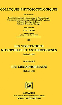 Cover image of: Nitrophile and anthropogenic types of vegetation