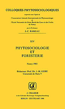 Cover image of: Phytocociology and Forestry. Nancy 1985