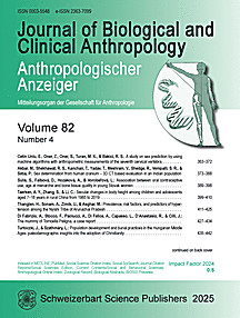 Cover image of: Anthropologischer Anzeiger