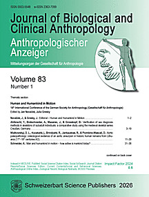 Cover image of: Anthropologischer Anzeiger