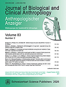 Cover image of: Anthropologischer Anzeiger