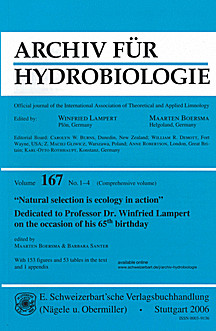 Cover image of: Archiv für Hydrobiologie