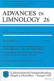 Cover image of: Zoocoenological and saprobiological contributions 
towards a general regional typology of brooks