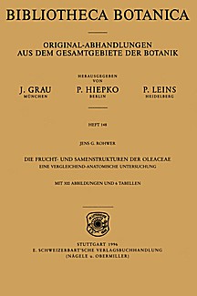 Cover image of: Fruit and seed structures of Olaceae
- a comparative anatomic study