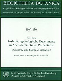 Cover image of: Laboratory studies of primary diaspore dispersal of
species of the subtribe Prunellineae (<i>Prunella</i> L. und <i>Cleonia</i> L.; Lamiaceae)