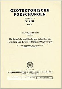 Cover image of: Rhyolites and basalts of the Lebombos region in the
Hinterland of Lourenco Marques (Mocambique)