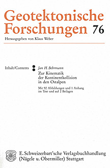 Cover image of: The kinematics of continental collision in the Eastern Alps
(Austria)