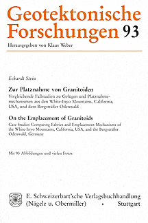 Cover image of: On the Emplacement of Granitoids - Case Studies Comparing 
Fabrics and Emplacement Mechanisms of the White-Inyo 
Mountains, California, USA, and the Bergsträßer Odenwald, 
Germany