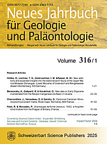 Cover image of: Neues Jahrbuch für Geologie und Paläontologie - Abhandlungen