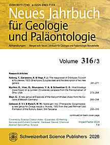 Cover image of: Neues Jahrbuch für Geologie und Paläontologie - Abhandlungen